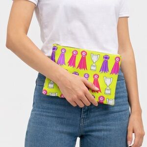 New Winner’s Accolades Horse Racing Ascot Equestrian Derby Leather Clutch